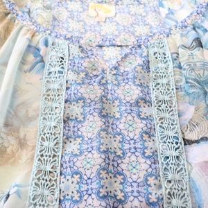 Anthropologie Tops - Fig&Flower Anthro Floral Sheer Long Sleeve Blouse Anthropologie Tops - Fig&Flower Anthro Floral Sheer Long Sleeve Blouse